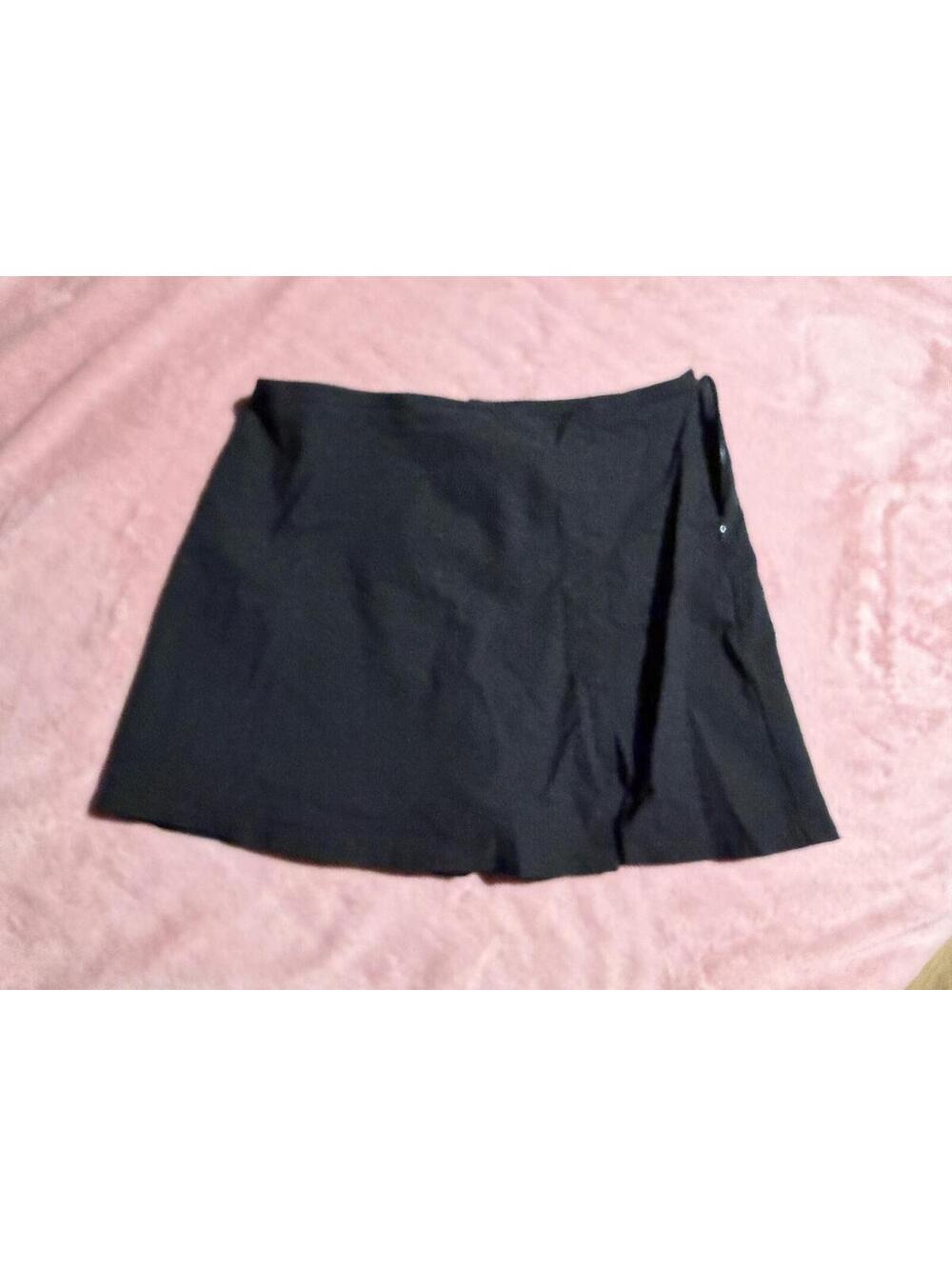 Miss Me Black Denim Mini Skirt